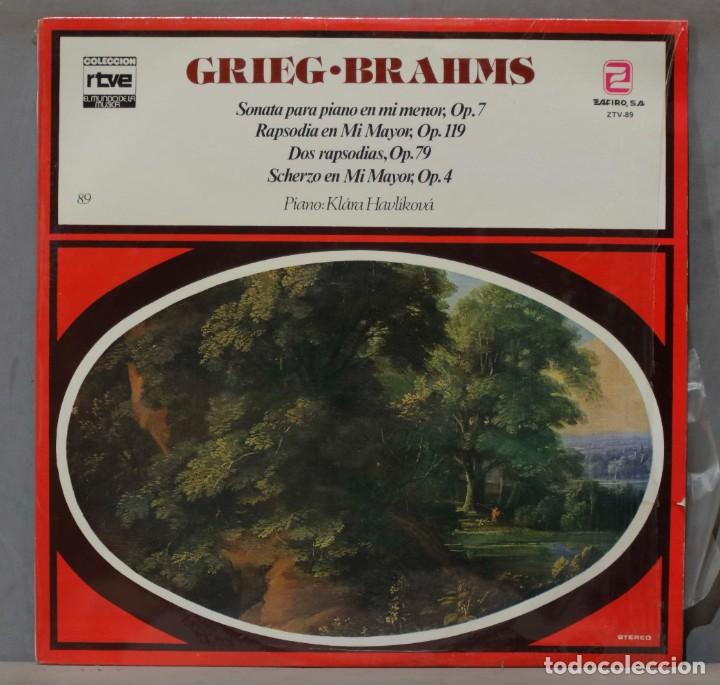 Discos de vinilo: LP. GRIEG-BRAHMS. COLECCION RTVE. 89 - Foto 1