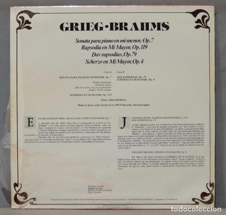 Discos de vinilo: LP. GRIEG-BRAHMS. COLECCION RTVE. 89 - Foto 2