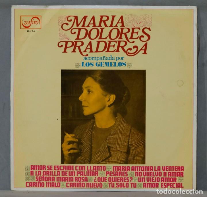 Discos de vinilo: LP. MARIA DOLORES PRADERA CON LOS GEMELOS - Foto 1