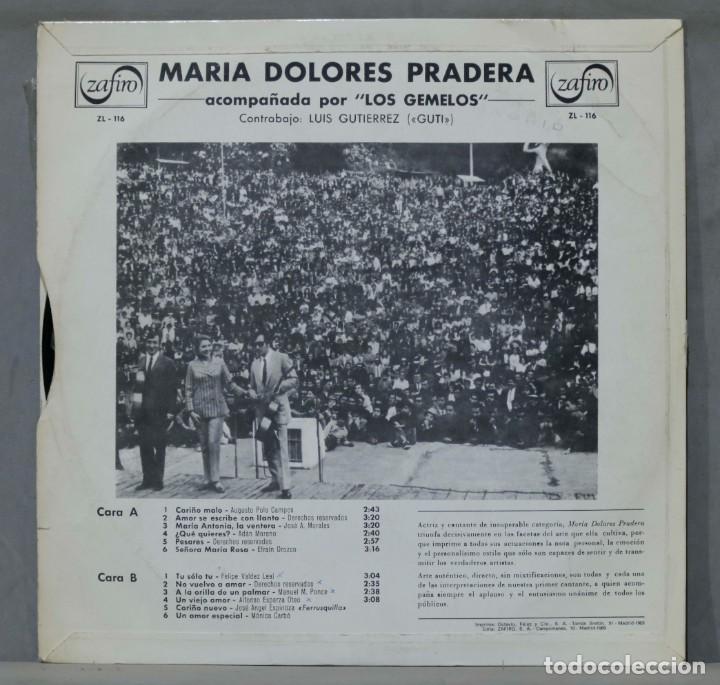 Discos de vinilo: LP. MARIA DOLORES PRADERA CON LOS GEMELOS - Foto 2