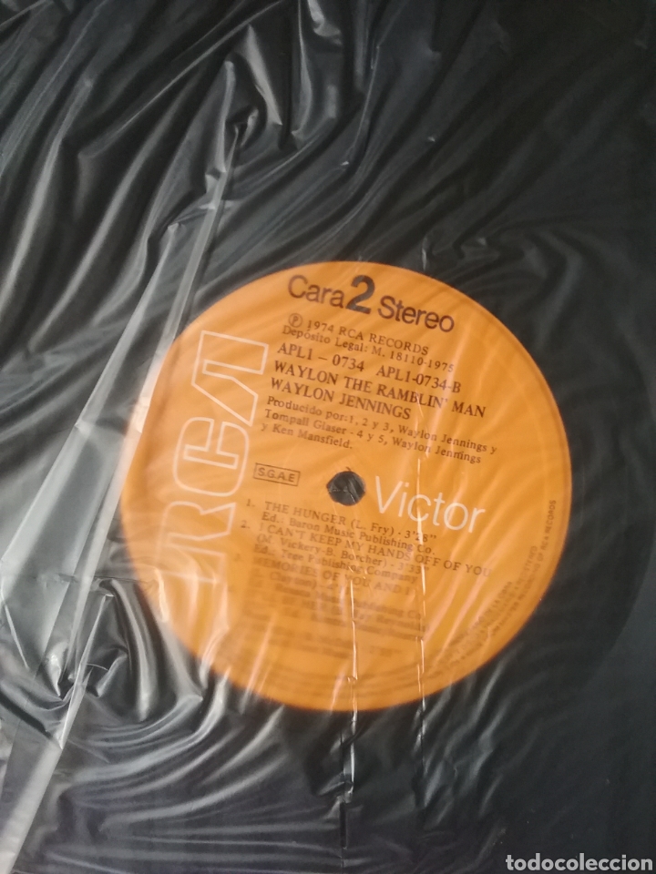 Discos de vinilo: WAYLON 1975 RCA Copia Spain - Foto 4