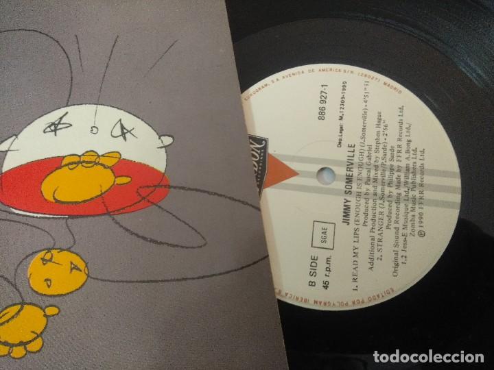 Discos de vinilo: JIMMY SOMERVILLE/READ MY LIPS/VINILO MAXI. - Foto 2