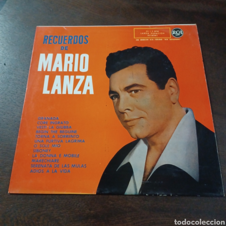 Discos de vinilo: RECUERDPS DE MARIO LANZA 1959 RCA - Foto 1