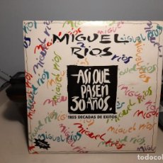 Discos de vinilo: LP DOBLE LP MIGUEL RIOS ( 25 CANCIONES, 3 DECADAS DE EXITOS, ALGUNOS TEMAS INEDITOS )
