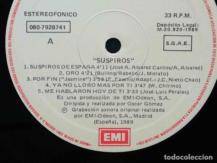Discos de vinilo: LP Dyango - Suspiros - EMI 1989 - Foto 3