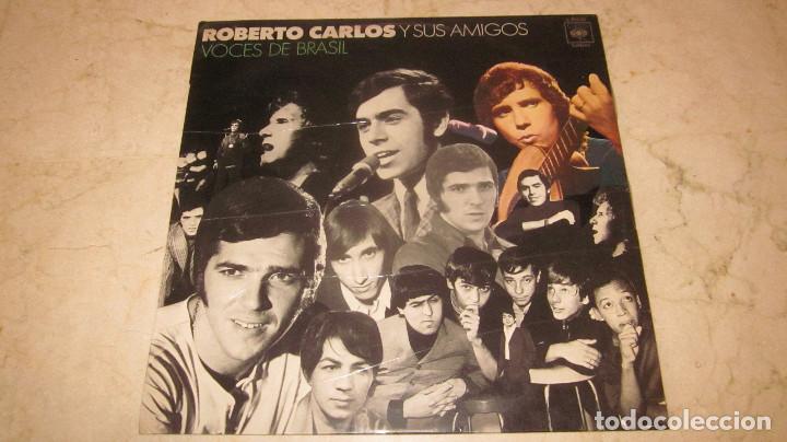 Disques de vinyle: ROBERTO CARLOS Y SUS AMIGOS - VOCES DE BRASIL LP - CBS 1972
