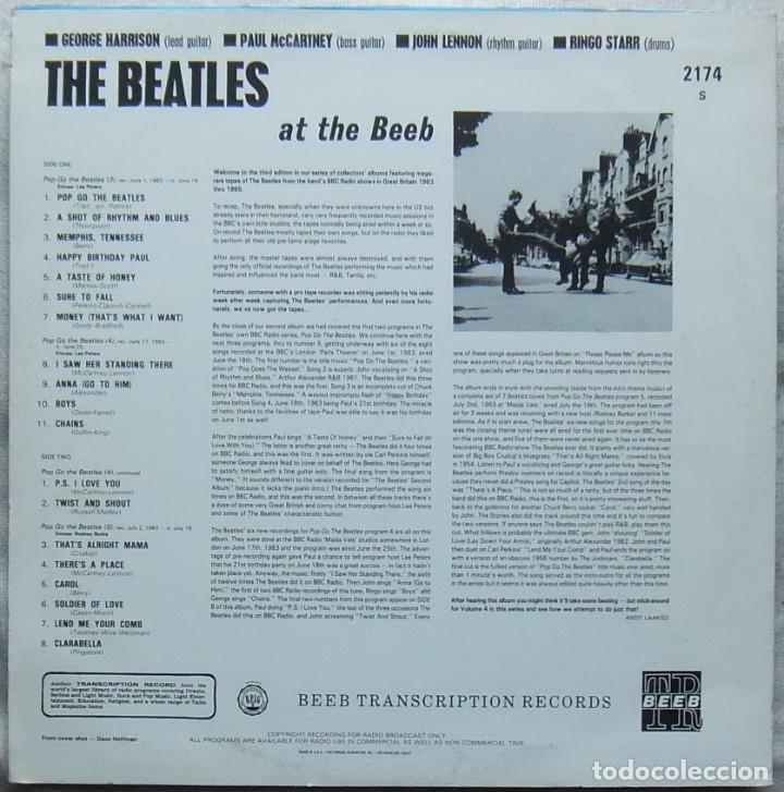 Discos de vinilo: THE BEATLES - AT THE BEEB - 1 Disco Vinilo - Foto 2