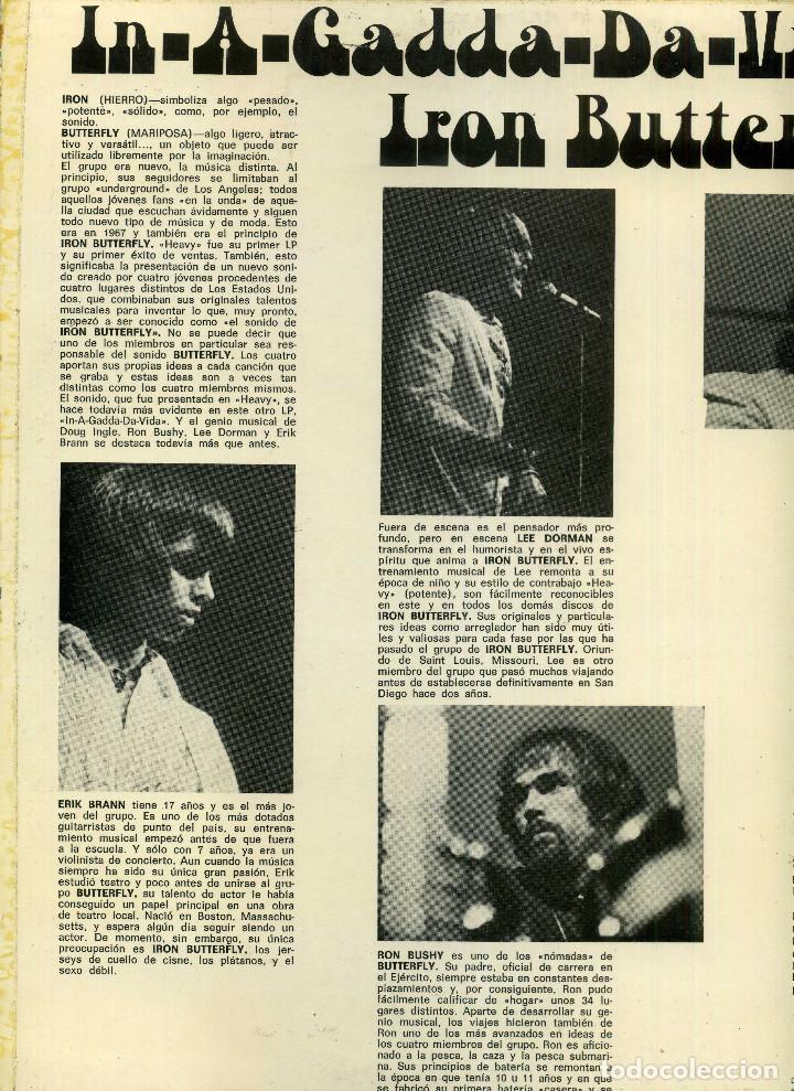 Discos de vinilo: IRON BUTTERFLY - IN A GADDA DA LLIDA - Foto 3