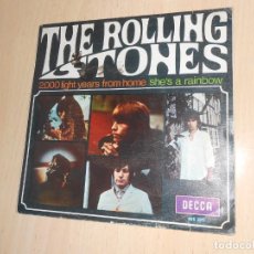 Discos de vinilo: ROLLING STONES, THE, SG, 2.000 LIGHT YEARS FROM HOME + 1, AÑO 1967. Lote 328854138