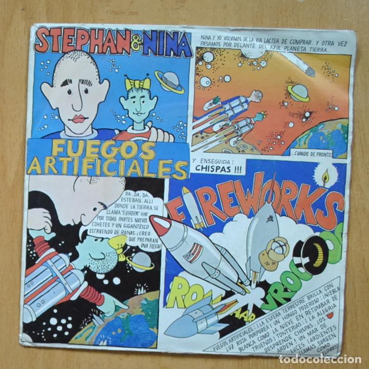 Discos de vinilo: STEPHAN & NINA - FUEGOS ARTIFICIALES - SINGLE - Foto 1