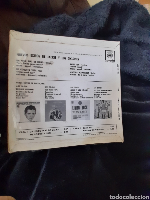 Discos de vinilo: Nuevos &eacute;xitos de Jackie y los Ciclones, editado en Argentina - Foto 2