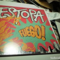 Discos de vinilo: LP COLOR ROSA. ESTOPA. FUEGO. SONY 2019 SPAIN FUNDA INTERIOR EDICIÓN. CARPETA DOBLE (SEMINUEVO). Lote 329300708