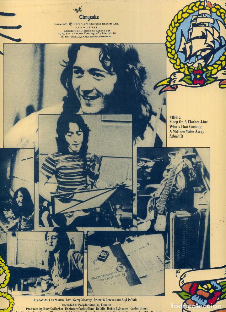 Discos de vinilo: RORY GALLAGHER - TAT-TOO - Foto 3