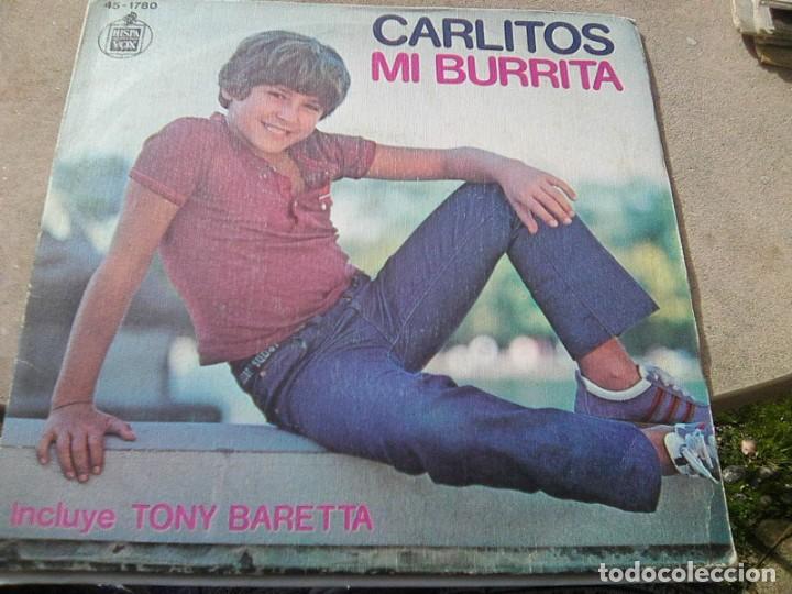 Discos de vinilo: Carlitos - Mi Burrita + Tony Baretta (Hispavox, 1978) - Foto 1