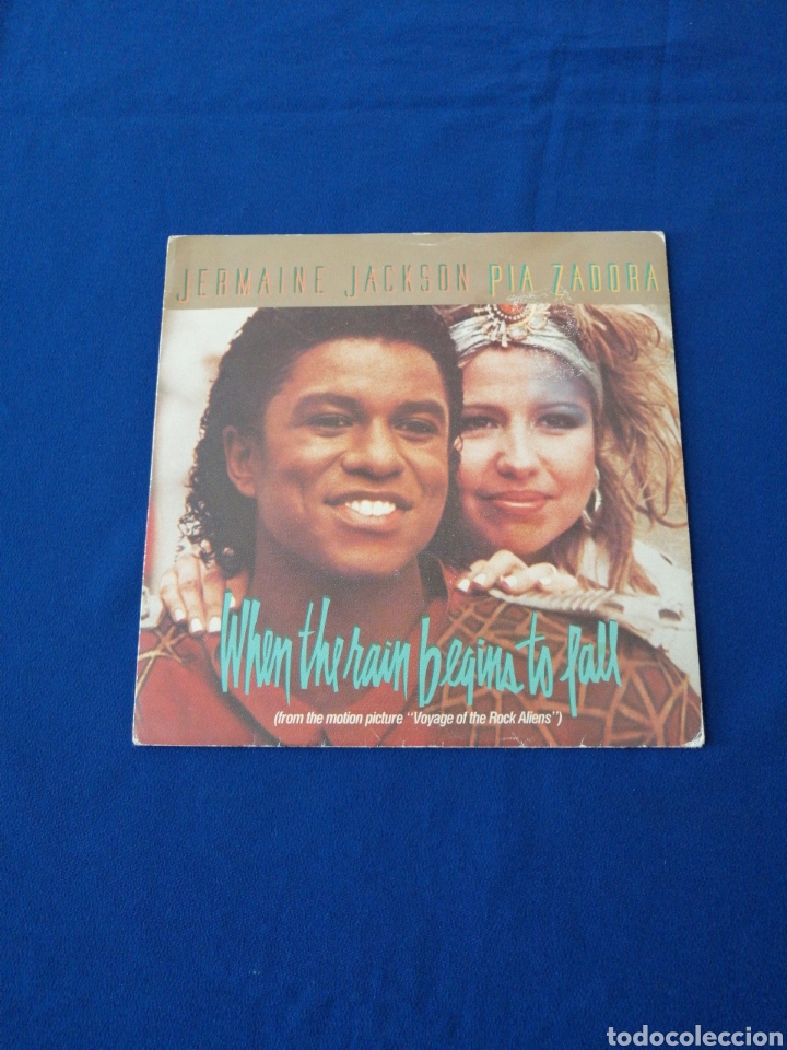 Discos de vinilo: JERMAINE JACKSON - WHEN THE RAIN BEGINS TO FALL - Foto 1