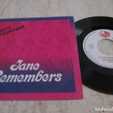 Discos de vinilo: JULES TROPICANA - JANE REMEMBERS. PROMO 7” 1983 EDITION. INCLUYE HOJA PROMO. MAGNÍFICO ESTADO. Lote 329366173