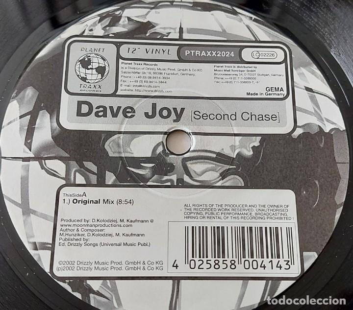 Discos de vinilo: Maxi 12&rdquo; DAVE JOY SECOND CHASE Planet Trax 2002 GERMANY - Foto 3