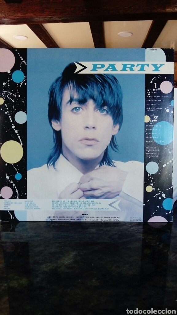 Discos de vinilo: Iggy Pop - Party 1981 Spain - Foto 2