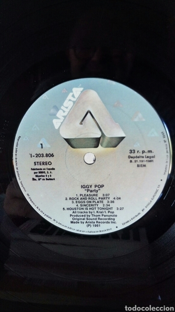 Discos de vinilo: Iggy Pop - Party 1981 Spain - Foto 3