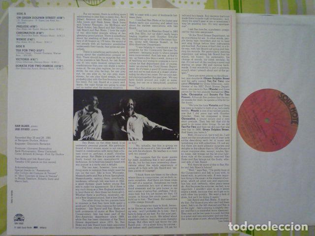 Discos de vinilo: Ran Blake / Jaki Byard - Improvisations (Soul Note, IT, 1982) - Foto 2