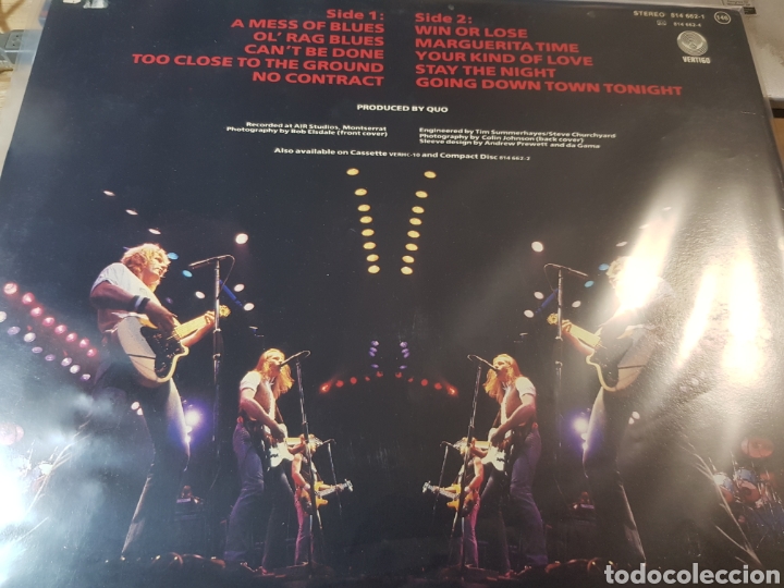 Discos de vinilo: STATUS QUO BACK TO BACK - Foto 2