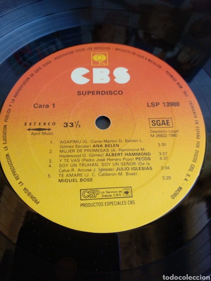Discos de vinilo: *SERDISCO, SPAIN, CBS, 1980 - Foto 4