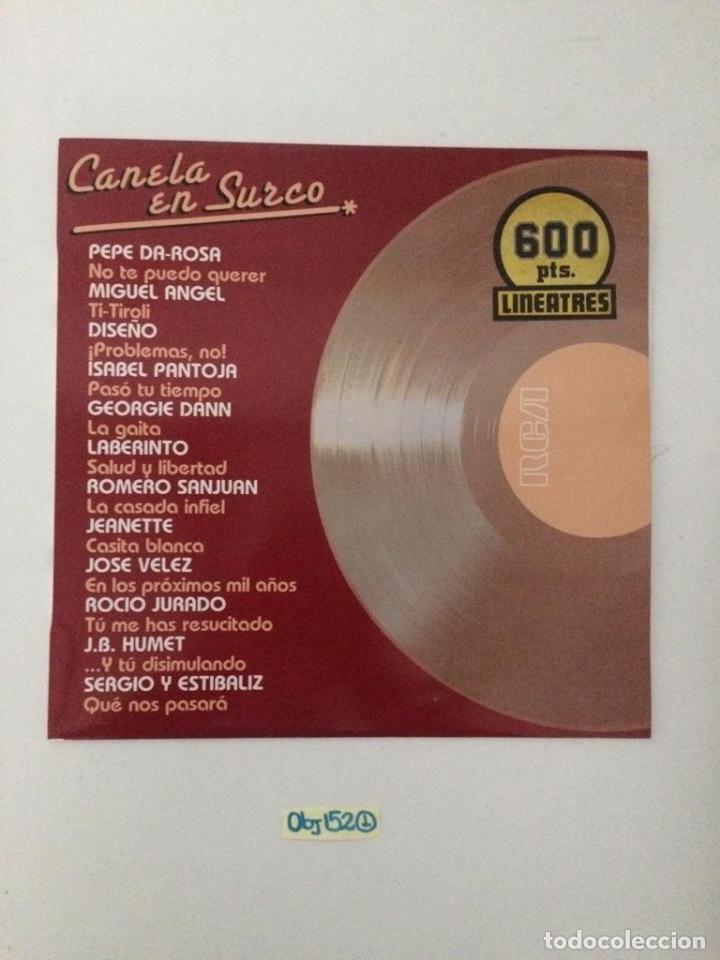 Discos de vinilo: Canela en surco - Foto 1