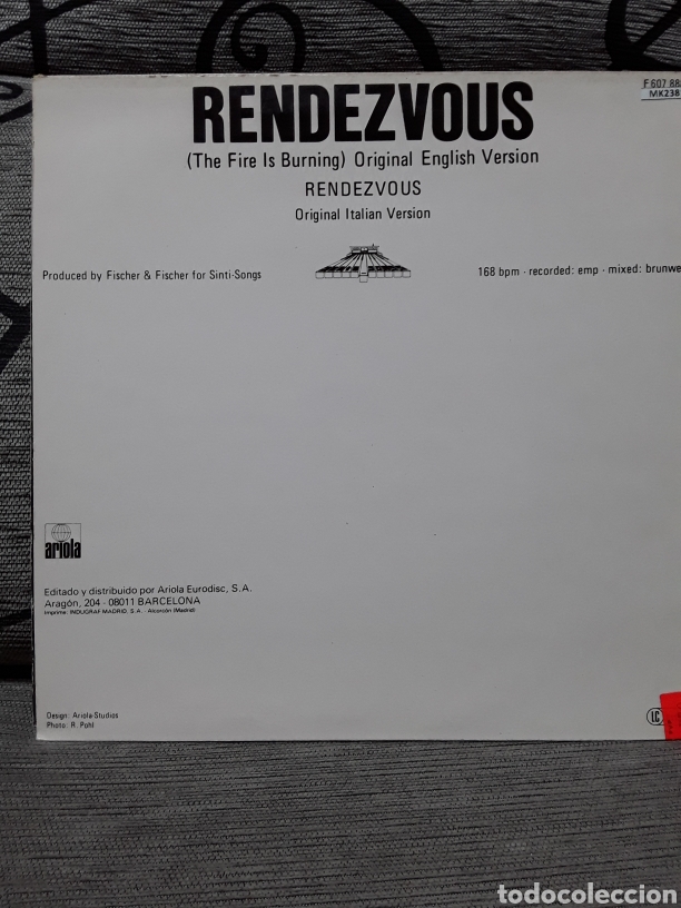 Discos de vinilo: Dino &lrm;&ndash; Rendezvous (The Fire Is Burning) - Foto 2