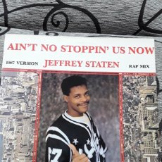 Discos de vinilo: JEFFREY STATEN ‎– AIN'T NO STOPPIN' US NOW. Lote 329437518