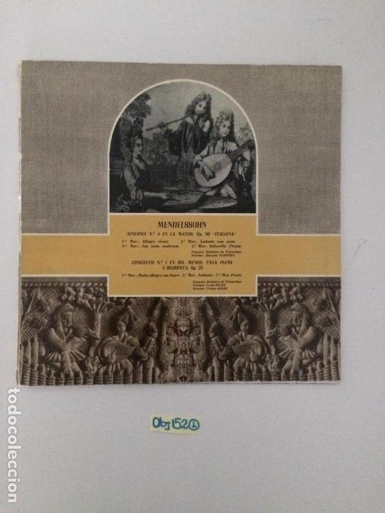 Discos de vinilo: Mendelssohn - Foto 1