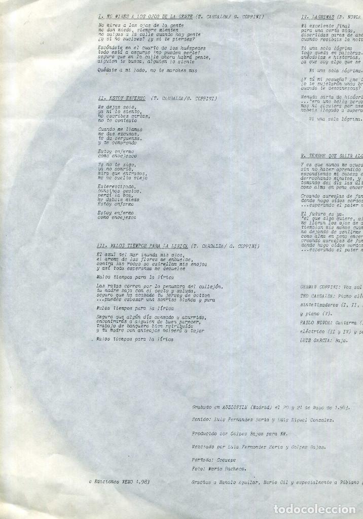 Discos de vinilo: PISTONES - LAS SIETE MENOS CUARTO - Foto 4