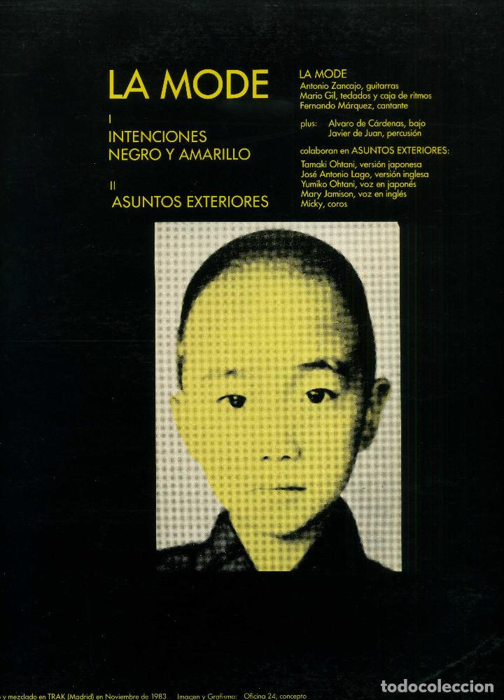 Discos de vinilo: LA MODE - INTENCIONES - Foto 3
