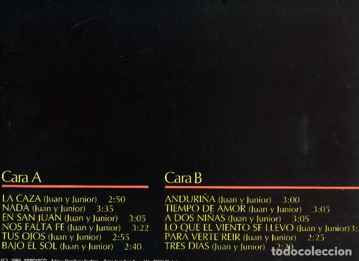 Discos de vinilo: JUAN Y JUNIOR - GRANDES EXITOS - Foto 3