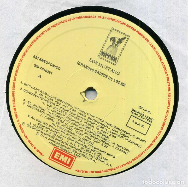 Discos de vinilo: GRANSES GRUPOS DE LOS 60 - LOS MUSTANG - Foto 1