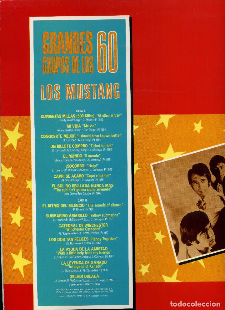 Discos de vinilo: GRANSES GRUPOS DE LOS 60 - LOS MUSTANG - Foto 2