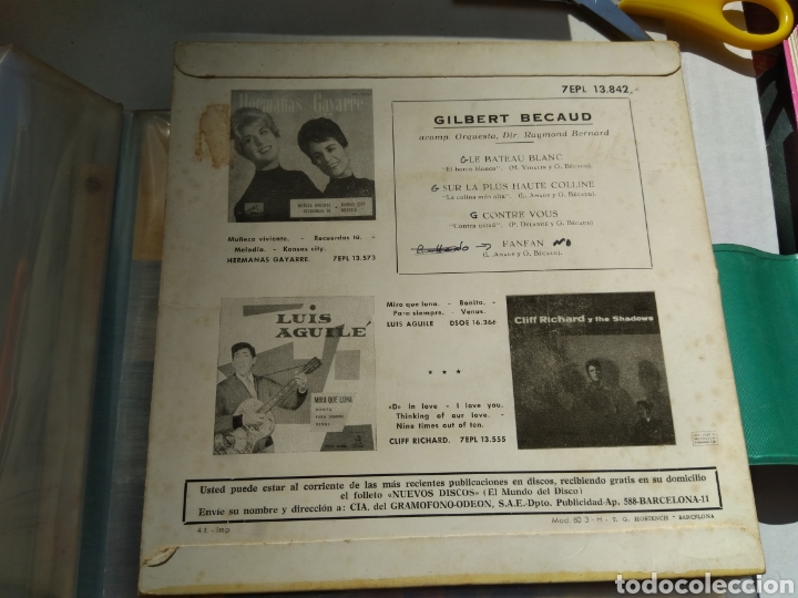 Discos de vinilo: SINGLE GILBERT BECAUD - Foto 2