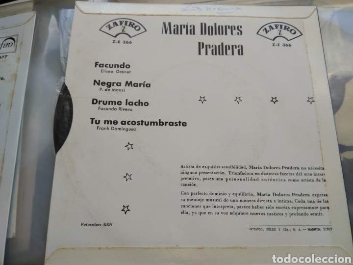 Discos de vinilo: SINGLE MAR&Iacute;A DOLORES PRADERA - Foto 2