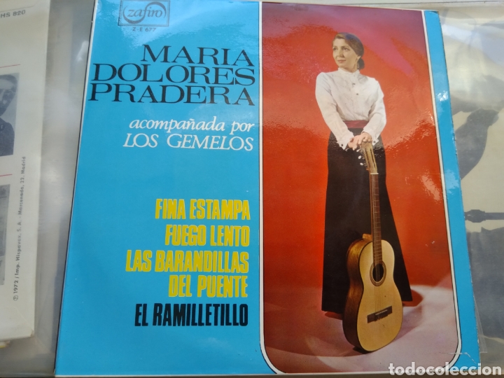Discos de vinilo: SINGLE MARIA DOLORES PRADERA Y LOS GEMELOS - Foto 1