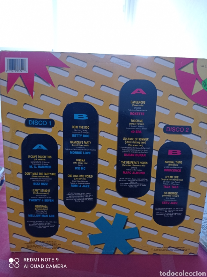 Discos de vinilo: Smash hits dance &aacute;lbum &eacute;xitos en versi&oacute;n maxi - Foto 2