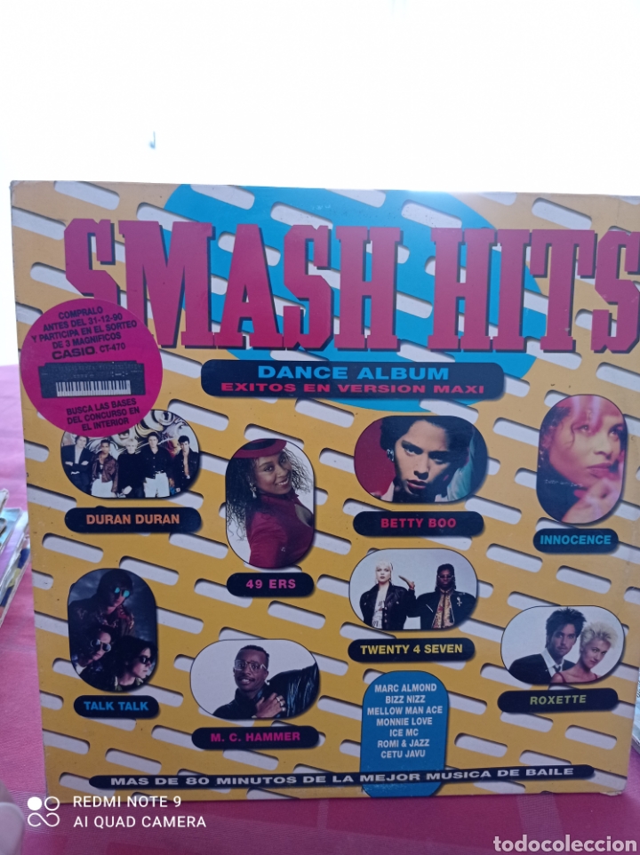 Discos de vinilo: Smash hits dance &aacute;lbum &eacute;xitos en versi&oacute;n maxi - Foto 1