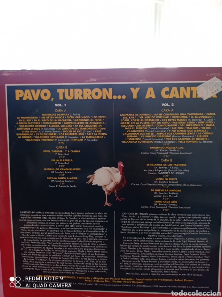 Discos de vinilo: Pavo ,turr&oacute;n y a cantar - Foto 2