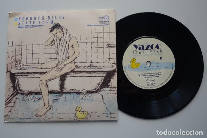 Discos de vinilo: YAZOO: Nobodys Diary . Single 7&rdquo; vinilo ORIGINAL UK - Foto 2