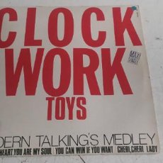 Discos de vinilo: MODERN TALKING MEDLEY - CLOCK WORK TOYS MAXI SINGLE BUEN ESTADO