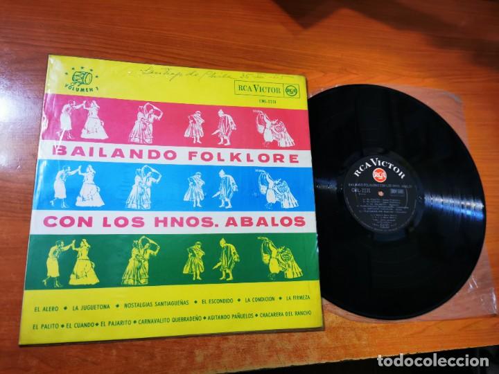 Discos de vinilo: LOS HERMANOS ABALOS Bailando folklore con los Hnos. Abalos LP VINILO DEL A&Ntilde;O 1965 CHILE 12 TEMAS