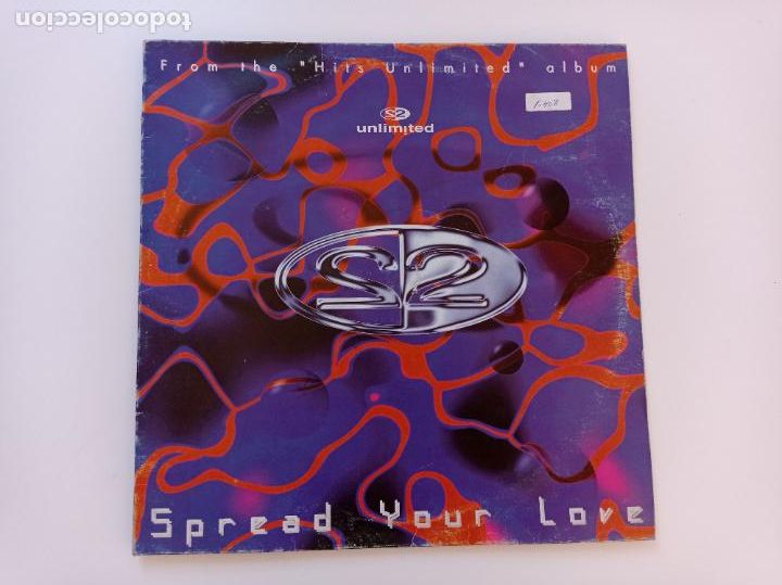Discos de vinilo: 2 unlimited-spread your love.maxi - Foto 1