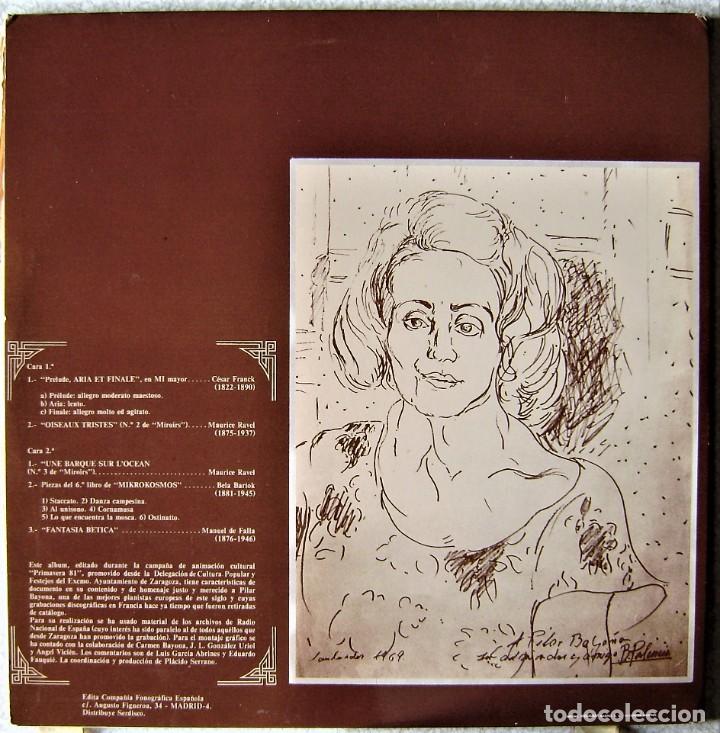 Discos de vinilo: PILAR BAYONA...EX...ARAGON - Foto 2