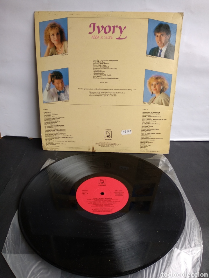 Discos de vinilo: *IVORY, ABBA & STEVIE, SPAIN, HORUS, 1987 - Foto 2