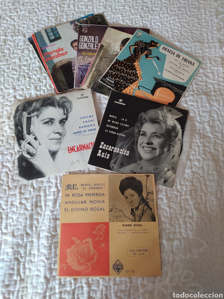 Discos de vinilo: 10 VINILOS CANCI&Oacute;N ESPA&Ntilde;OLA/COPLA- SINGLES - Foto 1