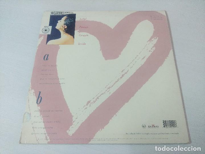 Discos de vinilo: ISABEL PANTOJA/CORAZON HERIDO/VINILO. - Foto 3