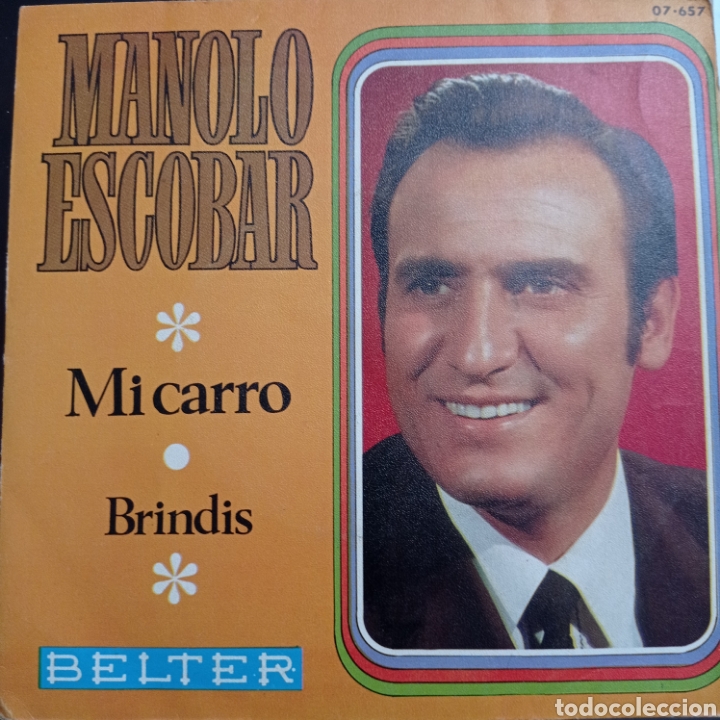 Discos de vinilo: Disco vinilo singles Manolo escobar 1969 belter - Foto 1